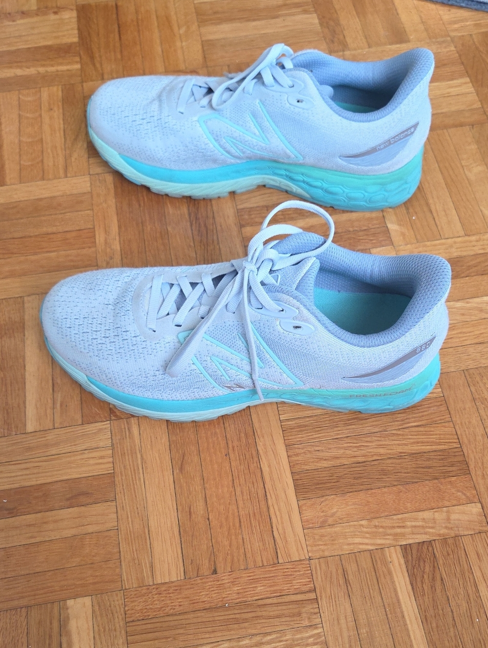 New Balance Light Blue Athletic Running Shoes - Women's